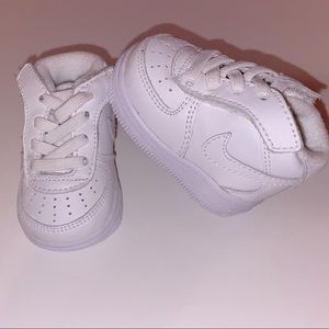 Nike Air Force 1 mid infant shoes white (hard sole) size 1c infant/baby shoes